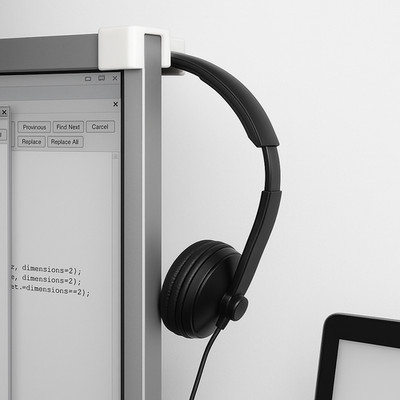 Headset Halterung passend für Monitor Haken Headsethalter Kopfhörer Halter
