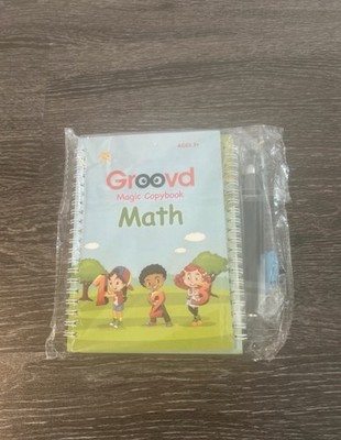 Groovd Magic Copybook 4 Pack Set Preschool Alphabet Math Drawing Number New