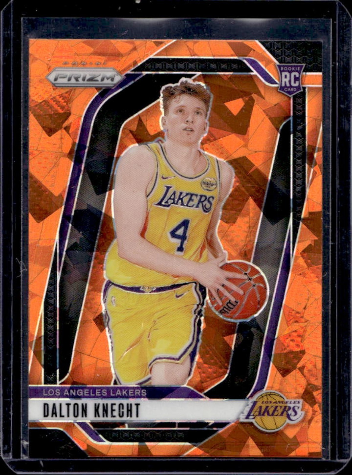 2024-25 Panini Prizm Dalton Knecht RC Orange Ice Rookie #238 Lakers