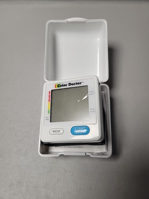 #ad Color Doctor Wrist Blood Pressure Monitor w Case 11406 open box $24.55