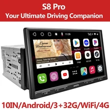 ATOTO S8 Pro 10" Double DIN Car Stereo-3+32G GPS NAVI Front & Rear Camera Bundle