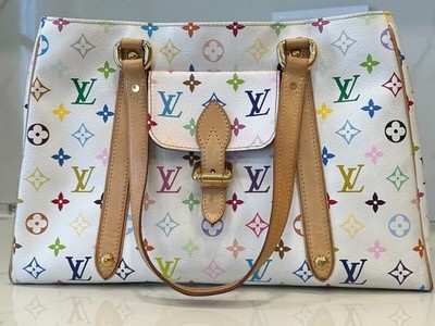 Original LOUIS VUITTON Tasche Monogram Murakami Multicolor Bag ''Aurelia MM'', LV