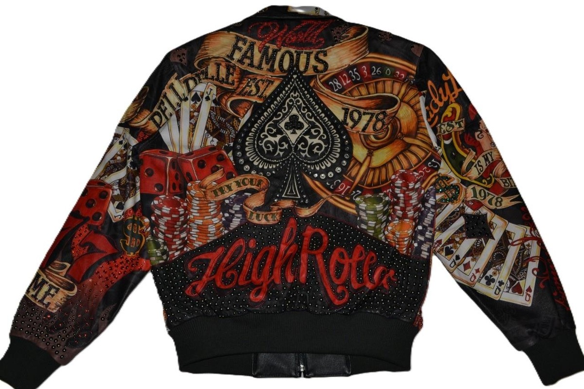 Pelle Pelle 1978 スタッズ ジャケット ヴィンテージ刺繍デカロゴ AUTHENTIC PELLE PELLE HIGH ROLLERS 1978 Men's LEATHER Jacket All