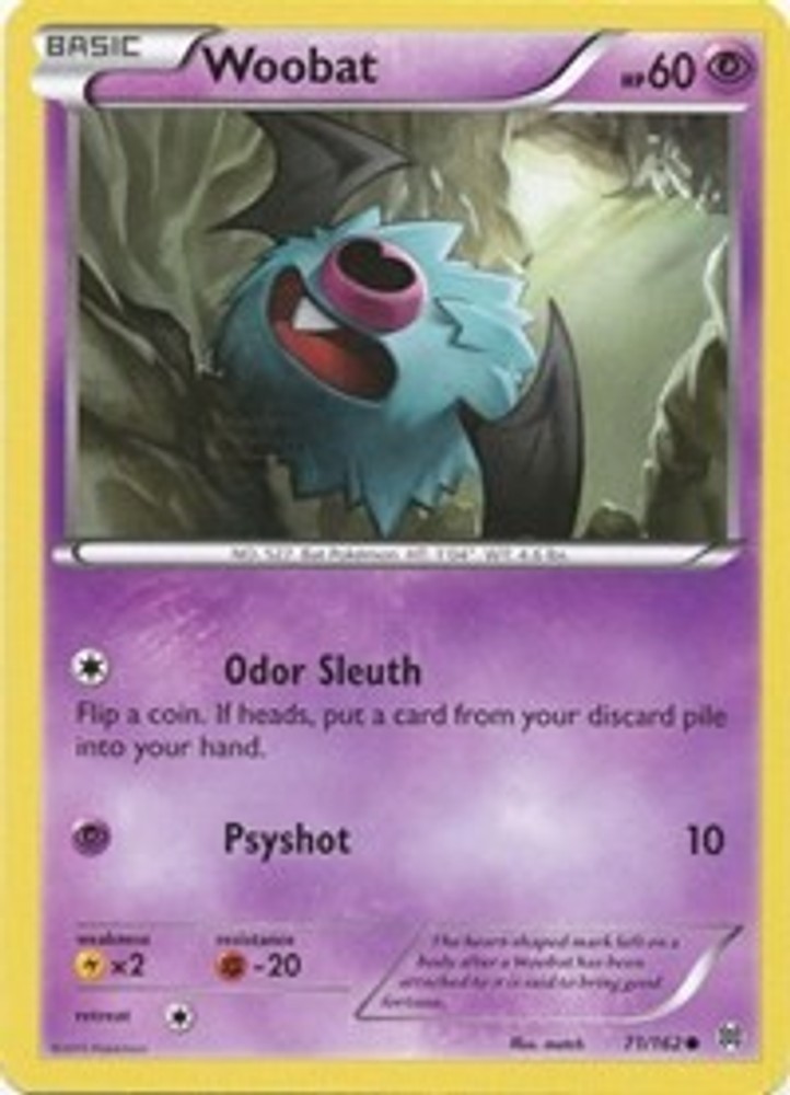 Pokemon Woobat 71/162 XY - BREAKthrough Common LP TCG