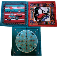 NOS Vintage Hav-A-Hank Native American Indian Tribal Bandanas USA Hanky Lot New