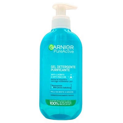 Garnier Pure Active Reinigendes Reinigungsgel für fettige oder unreine Haut, 200