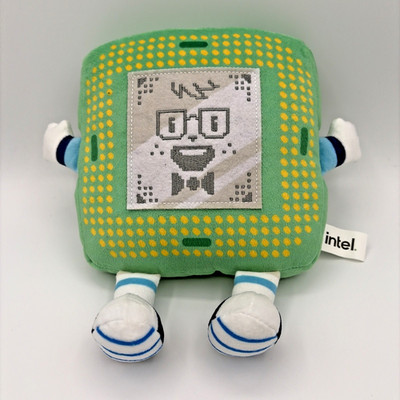 Intel Chippy the Computer Chip 8  Plush Mascot Promo Merch Gamer Days Pax