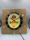 Vintage 1960 Schmidt's Beer Of Philadelphia Electric Lighted Clock Sign,Sunburst