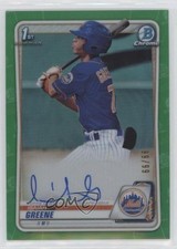 2020 Bowman Draft Chrome Picks Green Refractor 99/99 Isaiah Greene Auto y6z