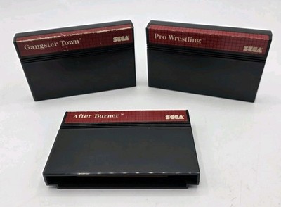 Gangster Town, Pro Wrestling & After Burner Sega Master System SMS Cart Only