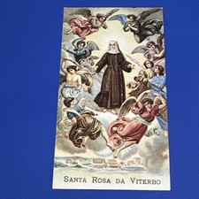 SANTA ROSA DA VITERBO Santino - immagine sacra