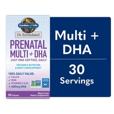 Garden of Life Dr. Formulated Prenatal Pregnancy Women's Multivitamins  DHA