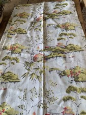 Pair of Vintage Chinese/Japanese Patterned Curtains D41” W44”