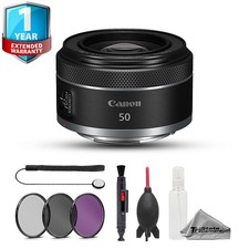 Canon RF 50mm f/1.8 STM Lens - 7pc Essentials Bundle  1 Yr Warranty