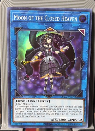 Moon of the Closed Heaven OP26-EN009 YuGiOh OTS Tournament Pack 26 card