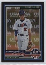 2023 USA Baseball Stars & Stripes Team Logo Prizm 18/50 Stunner Gonzales #8 19l7