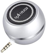 Mini Speaker with 3.5mm Aux Input Jack, 3W Loud Portable for Silver