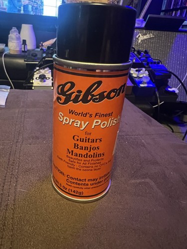 Gibson Guitar Vintage Spray Polish Vintage Empty No Spray Tip For Decorative