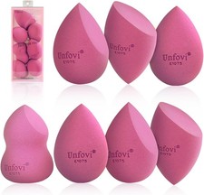 Makeup Sponge Set 4 Shapes 7 pcs - Latex-Blending Sponge for Liquid, Cream 