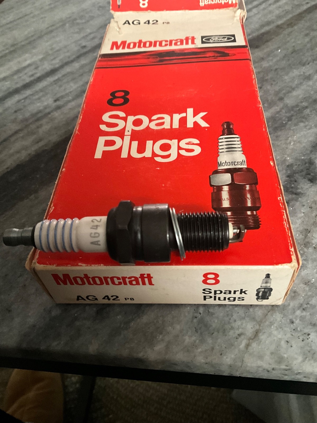 NIB Motorcraft Autolite AG42 AG 42 Pack of 8 Spark Plugs Replaces Champion N-12Y