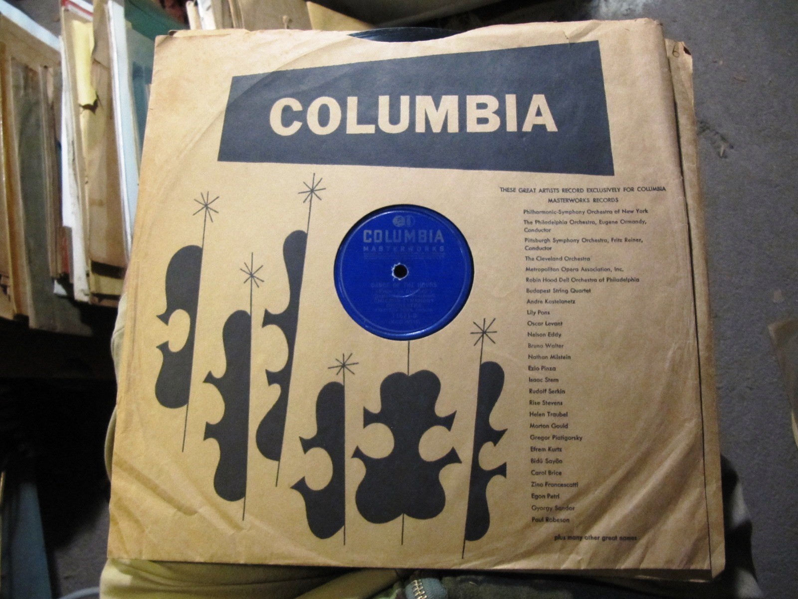 JIM FLORA Sleeve Frederick STOCK Chicago Symph Gioconda DANCE OF HOURS COLUMBIA