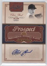 2011 Playoff Prime Cuts Prospect Signatures 34/299 Chris Reed #CR Auto 1h2
