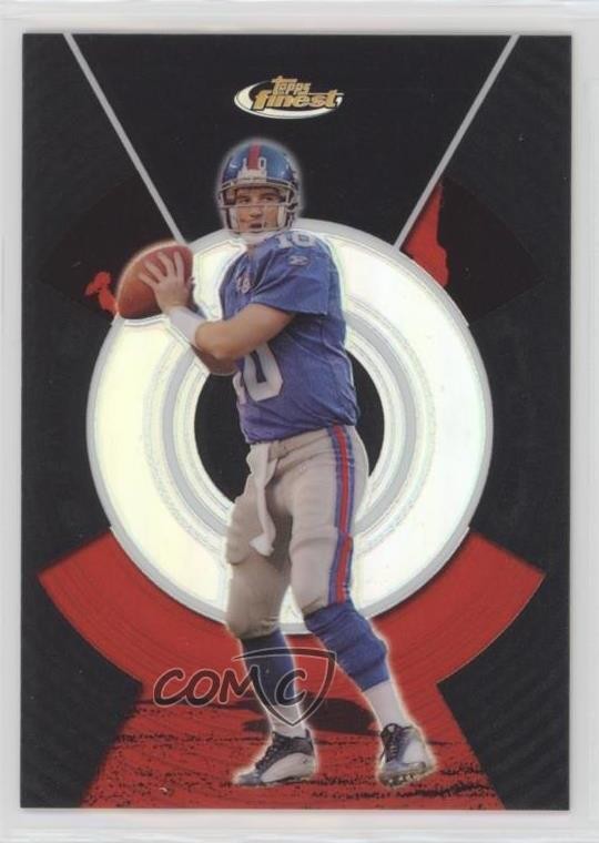 2005 Topps Finest Black Refractor 44/99 Eli Manning #3 05bt