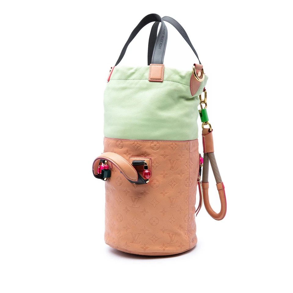 Bolso de Lona Autenticado Louis Vuitton Monograma Empreinte Underground Rosa Foto 2 de 4