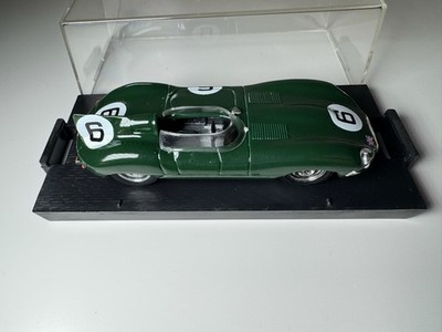 1/43 Brumm 1955 Jaguar D-Type Mike Hawthorn #6 Le Mans R147 - W/ Display Case