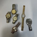 Lot Of 6 Vintage Wrist Watches Bulova, Timex, & Others