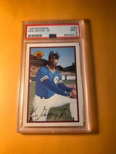 PSA 9 MINT 1989 BOWMAN #220 KEN GRIFFEY JR ROOKIE RC CARD