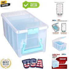 6925AA Semi Satchel with Removable Dividers, Portable Art  Craft Organizer w...