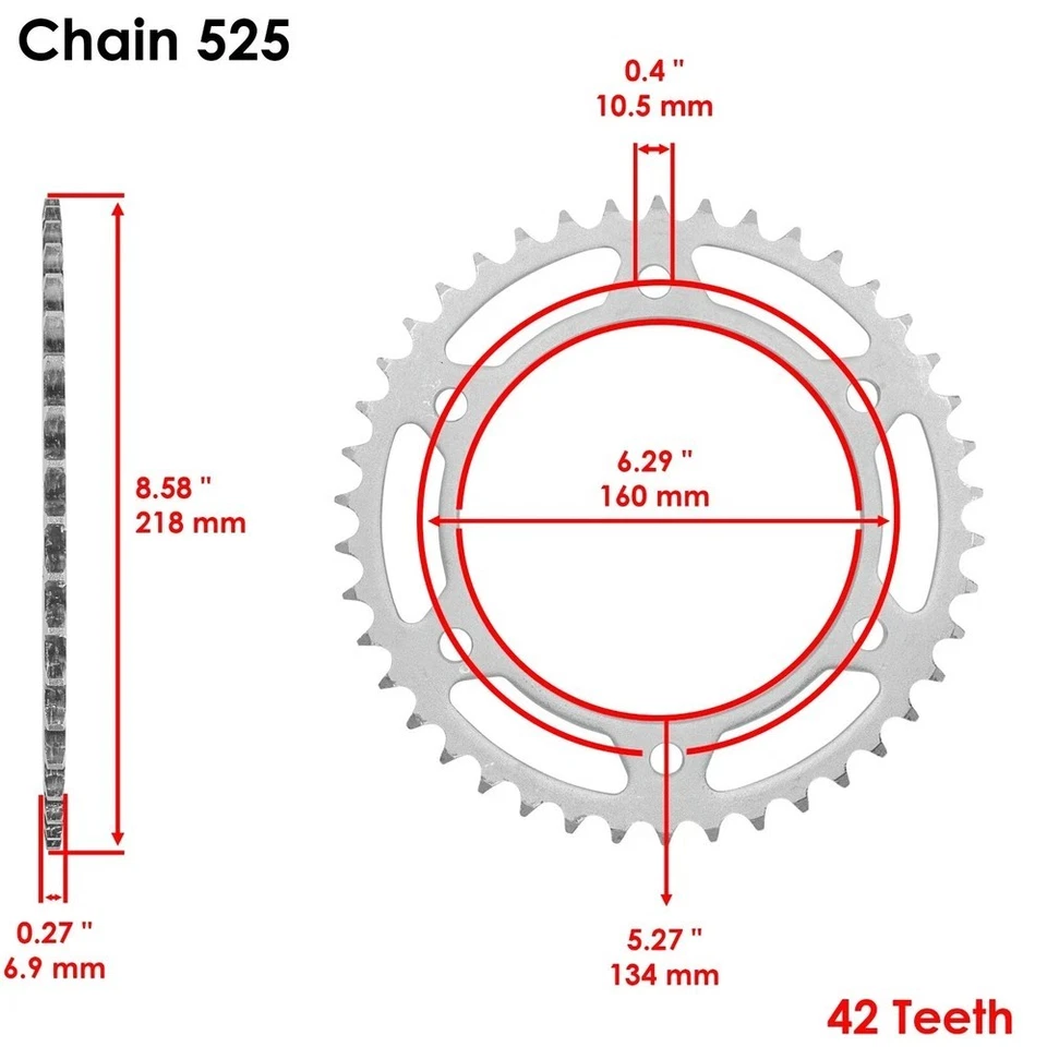 蓝色 O 形环传动链和链轮套件适用于本田 CBR600R CBR600RA Abs 2009-16 — 第 3/4 张图片