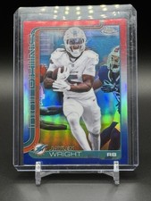 2025 Topps Chrome Football - Jaylen Wright #190 Red White & Blue Refractor