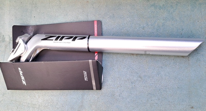 Zipp Service Course Seatpost 31.6 mm 350mm Lengh 20mm Set Back Silver seat post