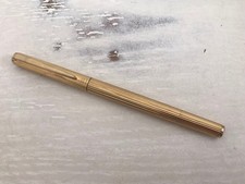 Montblanc Noblesse penna stilografica vintage righe oro pennino da collezione