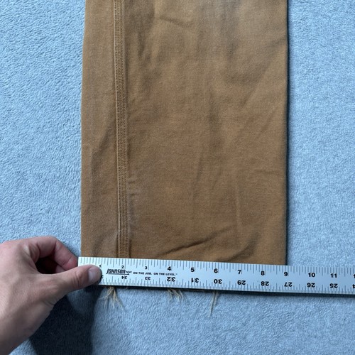 Carhartt Pants Boys 12 Brown Cotton Dungarees Canvas Workwear Utility Kids - Picture 11 of 14