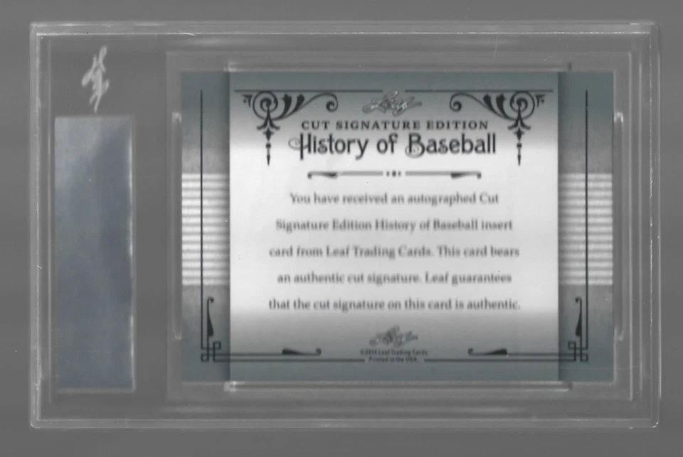 Harmon Killebrew 2014 Leaf Cut Signature Autograph Auto 💲 - Image 3 of 3