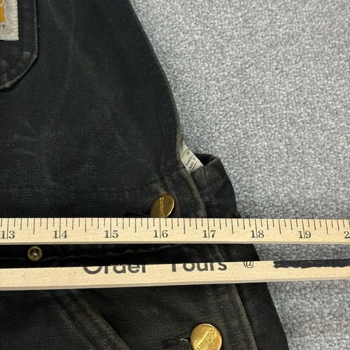 Carhartt Latzhose Erwachsene 34x32 schwarz Overall gesteppt Duck Bib Double Knee Herren - Bild 5 von 13