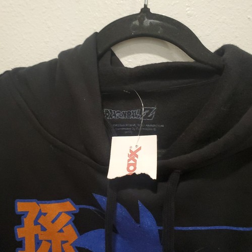 Dragon Ball Z DBZ Goku Anime Pullover Hoodie Black Medium Sweatshirt Read - Picture 3 of 4