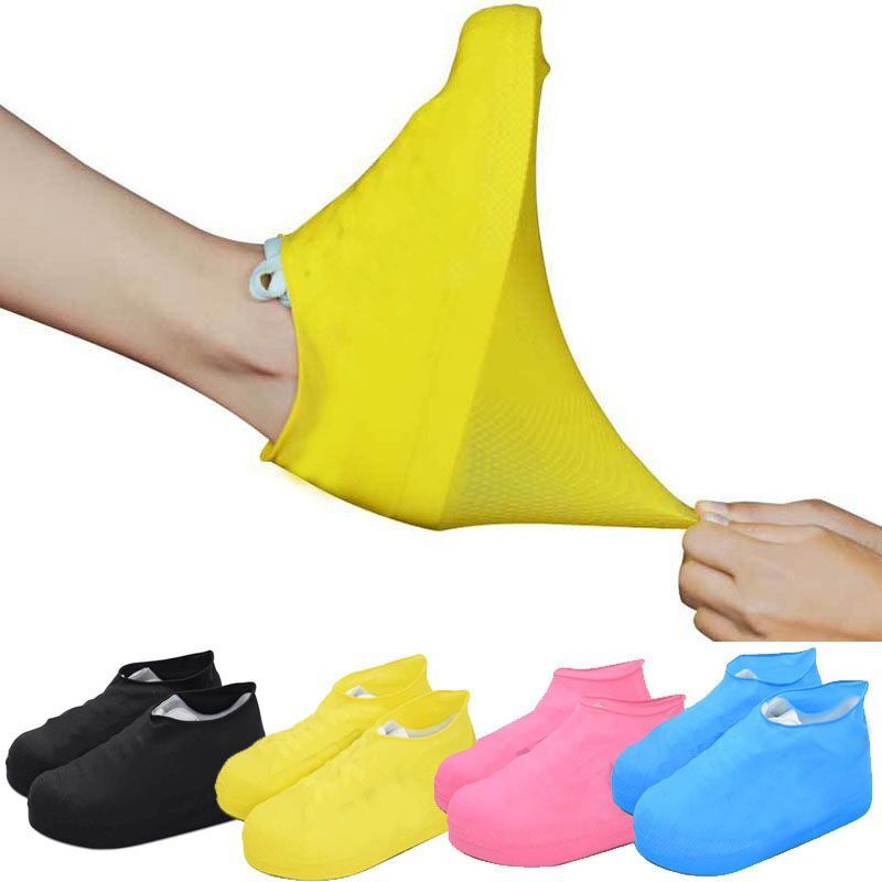 Outdoor Latex Shoe Cover Waterproof Non Slip Foot Covers Rainy