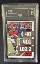 2021 Panini Score Next Level Stats #NL1 Tom Brady GMA 9 Mint Graded SP Insert