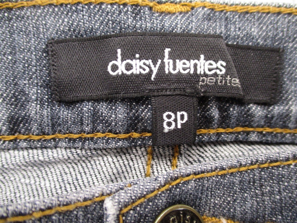 Jeans Femme Daisy Fuentes Boot Cut - Taille 8P (Petites) - Délavé Foncé - Occasion TB
