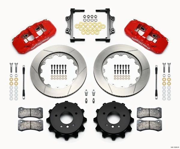 Kit de freno trasero grande Wilwood BMW 325i,328i,335i Aero4 con freno de estacionamiento, rotores de 14" Foto 2 de 4