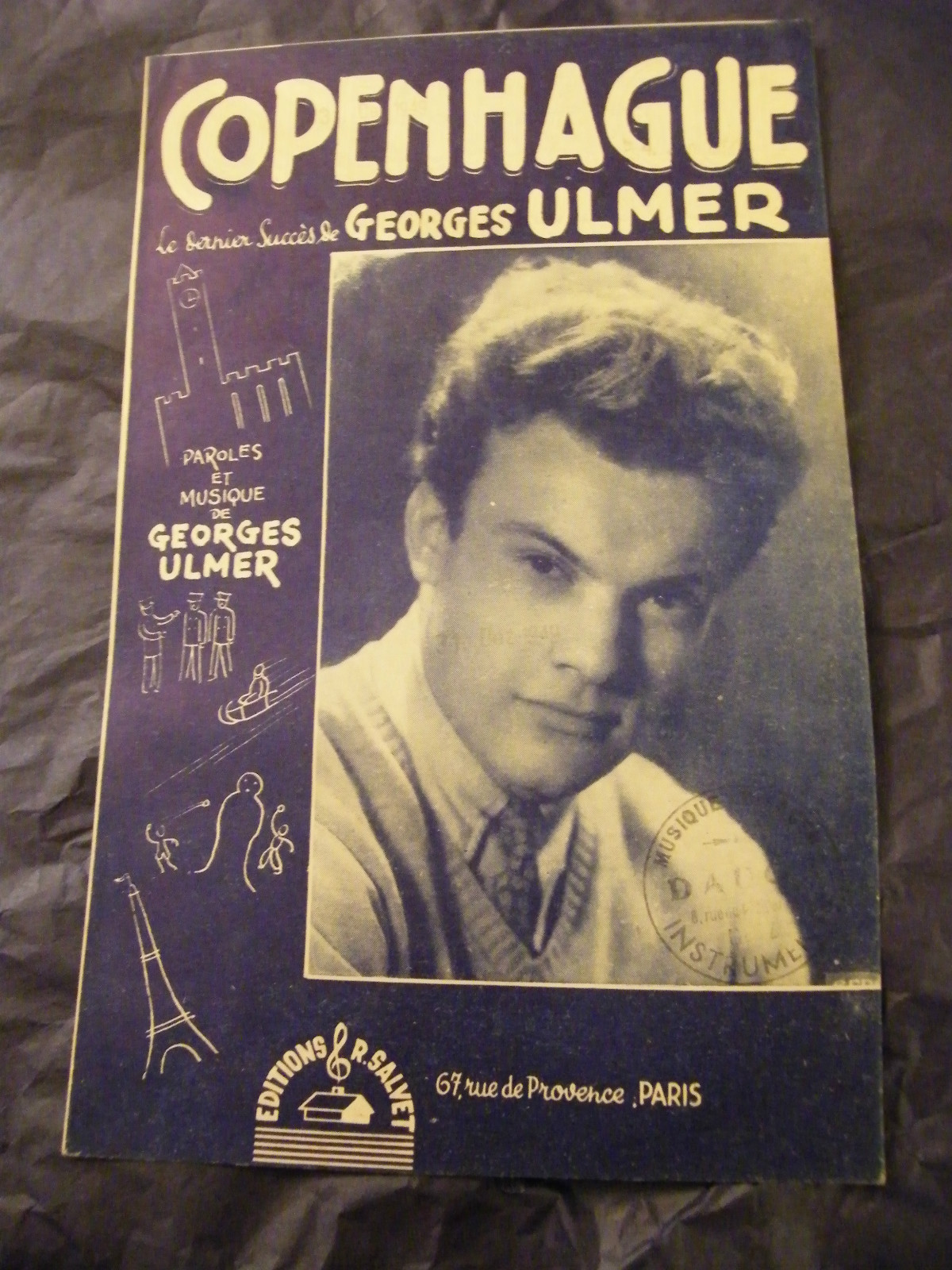 Copenhagen Partition Georges Ulmer 1948 Music Sheet