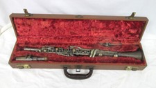 VTG Rare Metal Elkhart Clarinet IND USA Band Selmer Goldentone No. 3