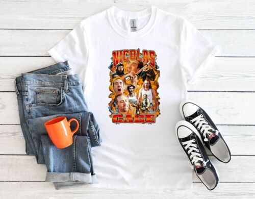 Nicolas Cage Shirt Action Hero Uomo Donna Unisex T Shirt Felpa con Cappuccio Baseball 4039 - Foto 2 di 7