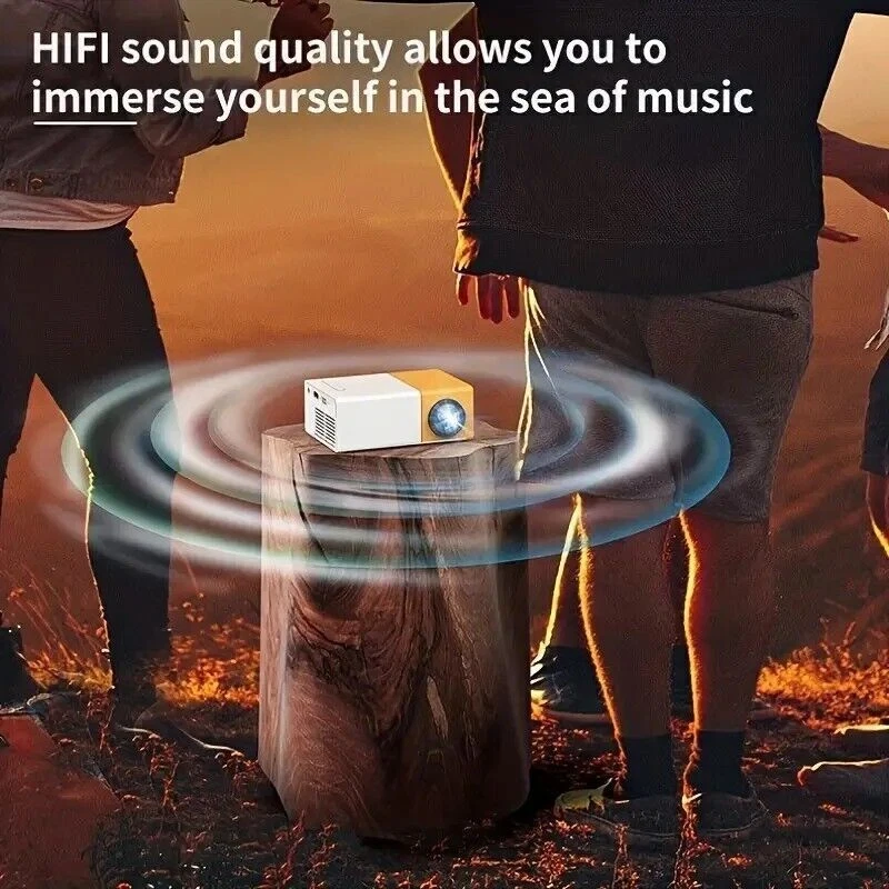 Portable Mini Projector 1080P LED WiFi Video Home Office Theater Cinema HDMI USB Portable Mini Projector 1080P LED WiFi Video Home Office Theater Cinema HDMI USB