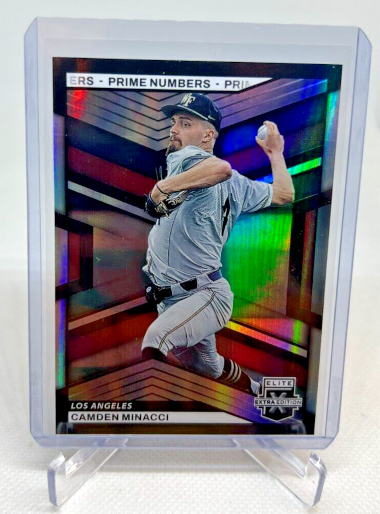 2023 Panini Elite Extra Edition Prime Numbers CAMDEN MINACCI RC 37/200 #87