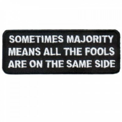 Motorcycle Jacket Patch - Majority Fools